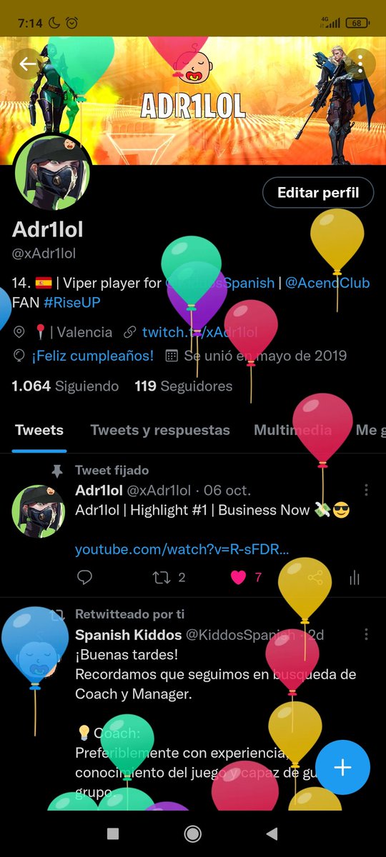 1RDAAAA's tweet photo. Anda...un año menos niñato. https://t.co/FLAi52Bapd