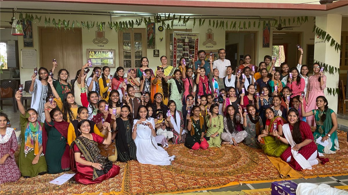 Synoptek's tweet image. #Synoptek celebrated #diwali2021 with the students and staff of PTC college, Gandhi Ashram, #Ahmedabad. Synoptek has been collaborating with Mahatma Gandhi Ashram Trust, Ahmedabad for the last 3 years to provide #education and #nutrition to the students  #synoptekgive