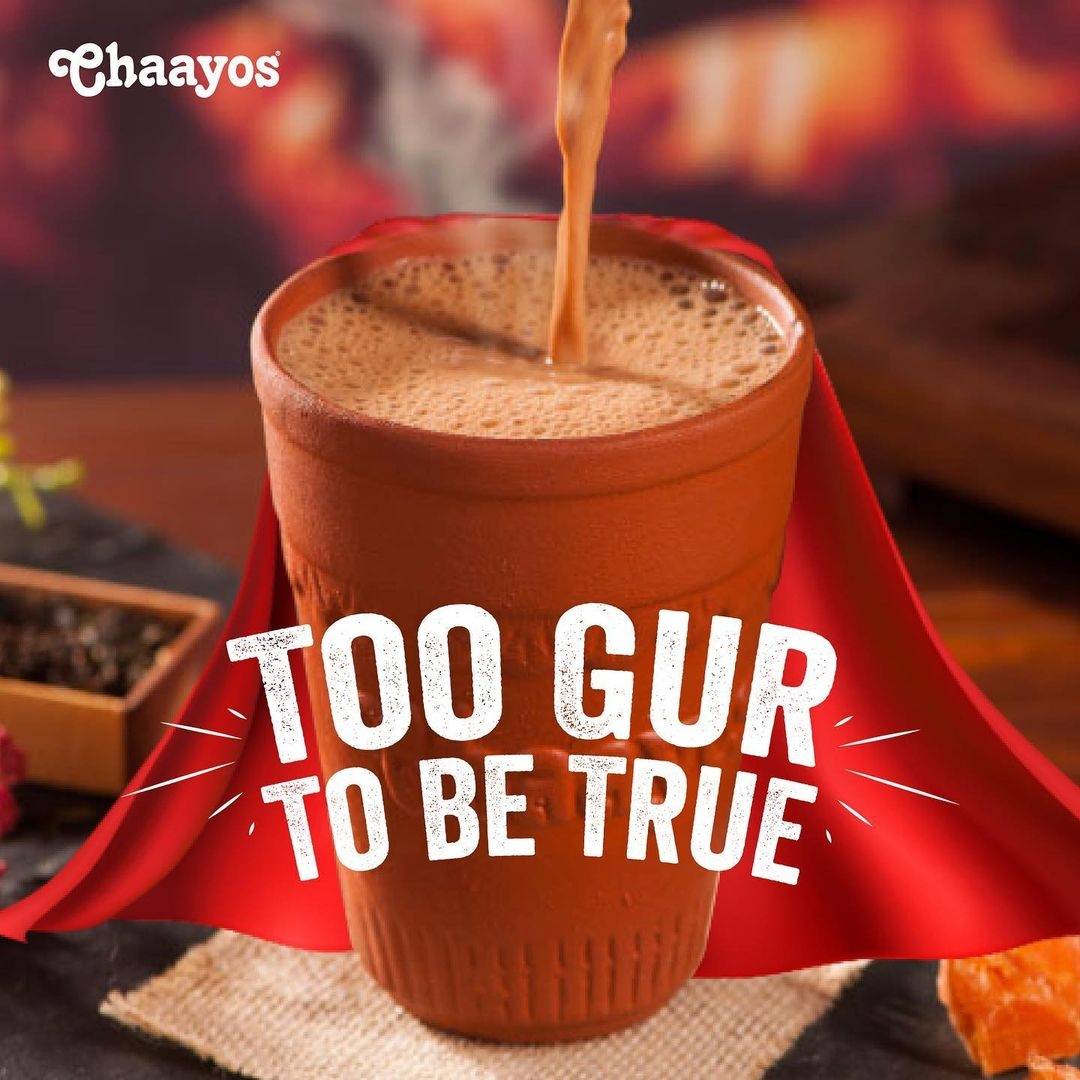 Chaayos's tweet photo. Captain Kulhad to the rescue GUR WALI CHAI-The immunity partner Too Gur to be true

#Chaayos #CaptainKulhad #GurWaaliChai #Winters #chailover #love #tealover #experimentswithchai #MeriWaliChai #foodie #delhigram #mumbaigram  #yummy #nomnomnom #instamood #foodfood#delicious https://t.co/UmqvqhVqqv
