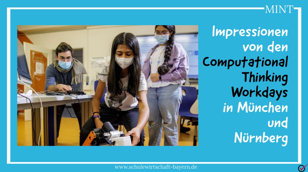 SW_Bayern's tweet photo. Am 2. und 3. November fanden die Computational Thinking Workdays mit Robotern u. a. von #variobotic parallel in München und Nürnberg statt: 

➡️https://t.co/XqVJ8ZQk55
Das Projekt wird gefördert von @baymevbm 

#schulewirtschaft #BayernEdu #mint #digitalisierung #robotik #bildung https://t.co/CGnVXOvdp7