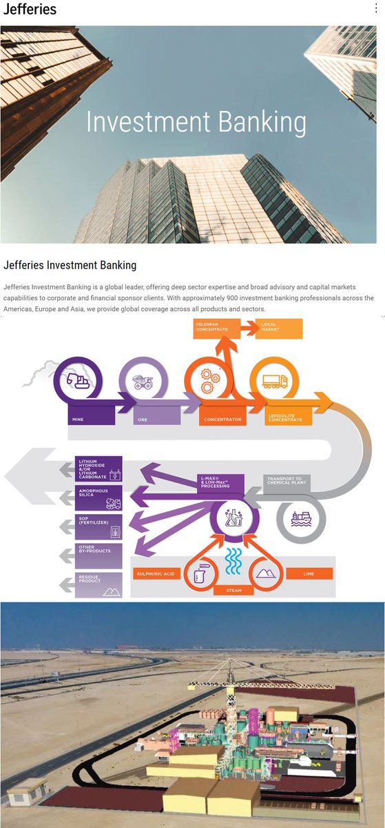 lepidicans's tweet photo. Investment bank @Jefferies is advising Lepidico ( $LPD.AX) on non-debt funding and potential strategic investors for LPD's first #Lithium chemical plant in @KizadUAE.
The best advice will allow the Board to make decisions that will secure an electric future for investors. https://t.co/qQwjecwjEX