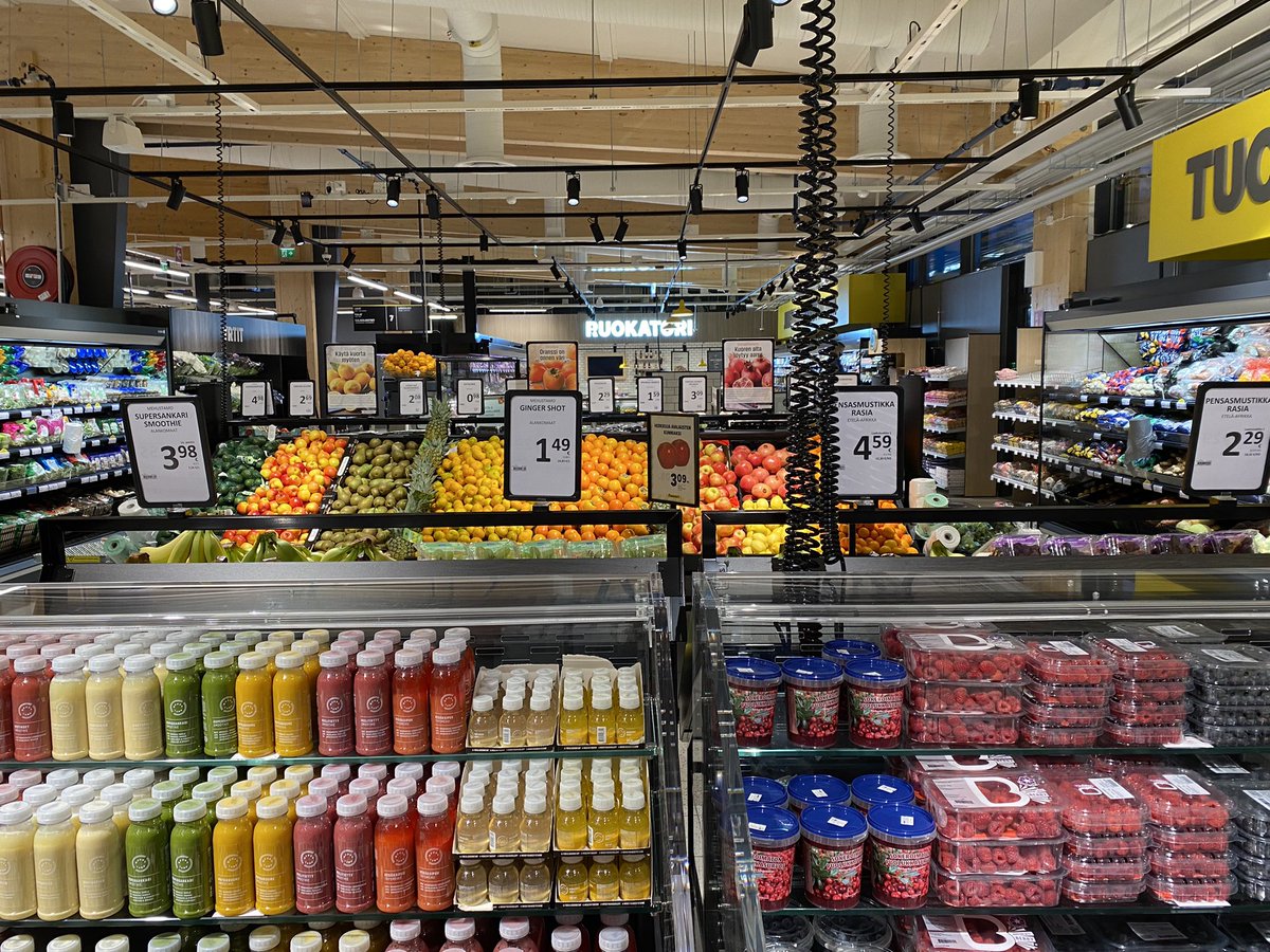 TalsoAri's tweet photo. Laajennettu ja täysin uudistettu S-market Torpparinmäki avataan tänään klo 10. Tervetuloa tutustumaan. #smarket #hokelanto https://t.co/vahfwfDLo3