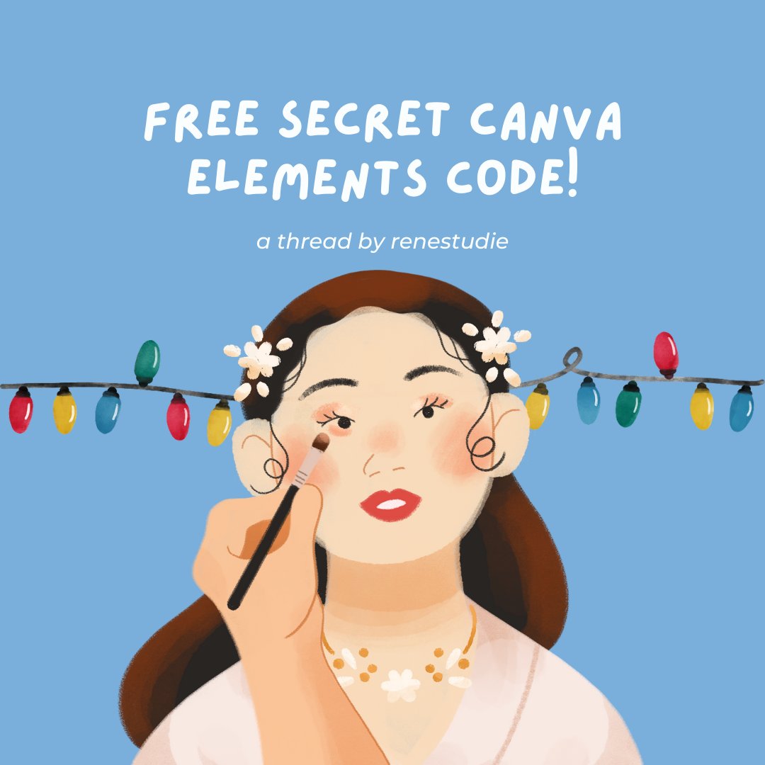 Free Secret Canva Elements Code! Ingin mempercantik desain ppt, tapi bingung dengan "keywords"? Ada beberapa kode rahasia yang perlu kamu tahu! Dan semuanya gratisssLet's check this out!a thread by  @renestudie