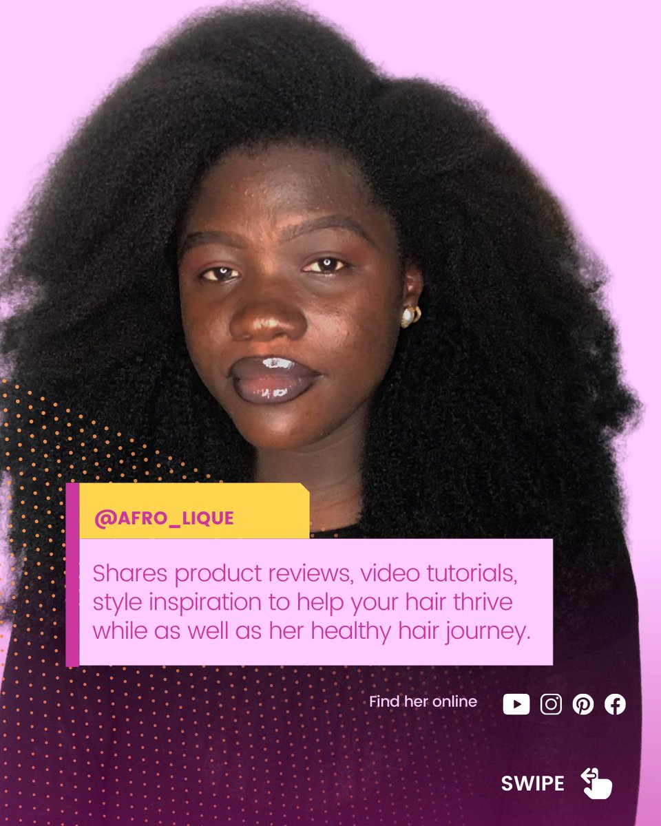 beautiphic's tweet photo. Your healthy hair journey will be easier if you have others to help you along the way. 
​
​These are some of our favourite creators. @efikzara @afro_lique @afroliciousmuna @oluwafeyifunmii @igbocurls @natura_essie @lindaosuntade.
​
Did we miss your favourites? Share them below https://t.co/57D4N3mLGQ