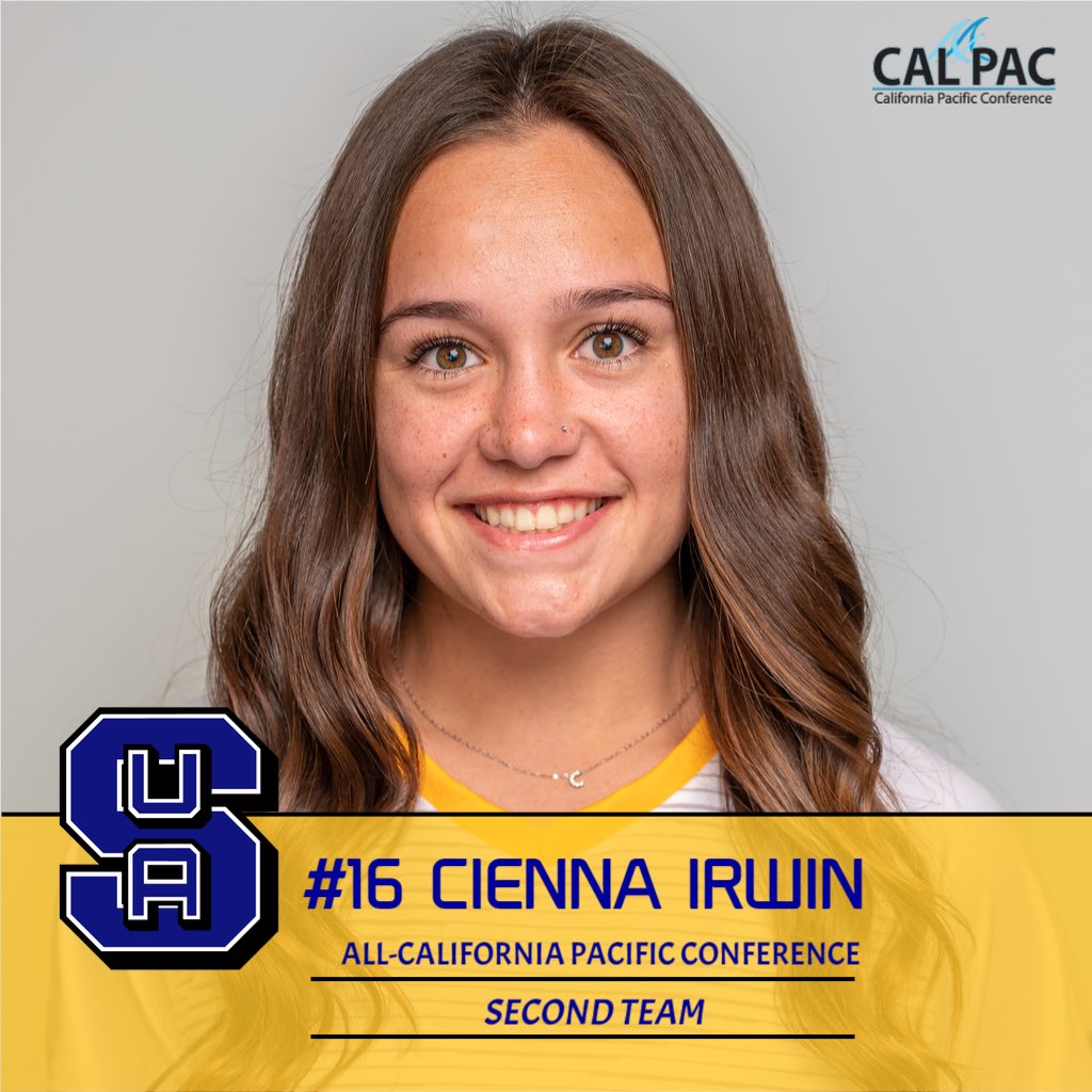 🦁🦁 Congratulations to #SokaWsoc’s Cienna Irwin on earning All-Cal Pac Second Team honors! #sokaathletics