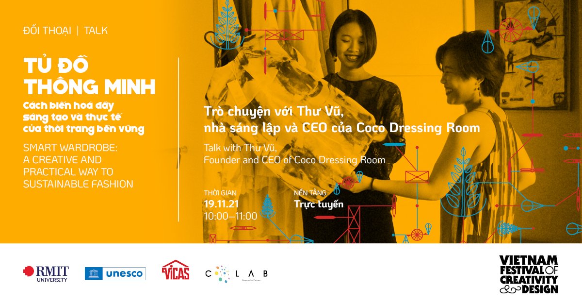 vfcd_events's tweet photo. In this talk series, the two guests will come up with a number of solutions with creative but also realistic transformations–practical solutions to bring the sustainable fashion model can be closer to young people.
Follow event page for more info: https://t.co/1kpBJ4w7hv https://t.co/zFibE39Zdd