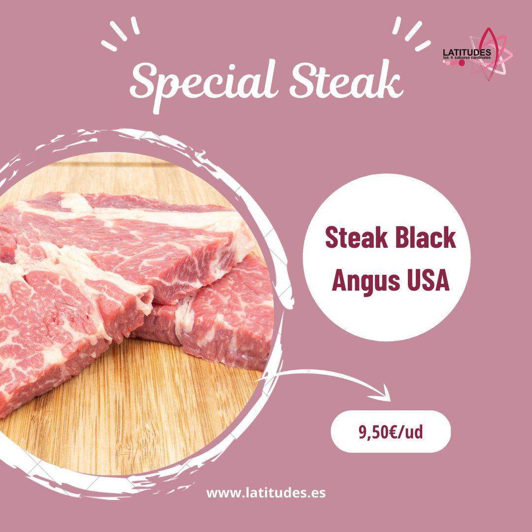 CarnesLatitudes's tweet photo. Los Steaks de calidad Premium que encontrarás en la Tienda Online, representan nuestra alta calidad, siendo carnes de un equilibrio perfecto entre infiltración, sabor, jugosidad y textura.

Un plato perfecto para disfrutar a la parrilla o a la plancha con los amigos. https://t.co/w0MzVCdQ4Q