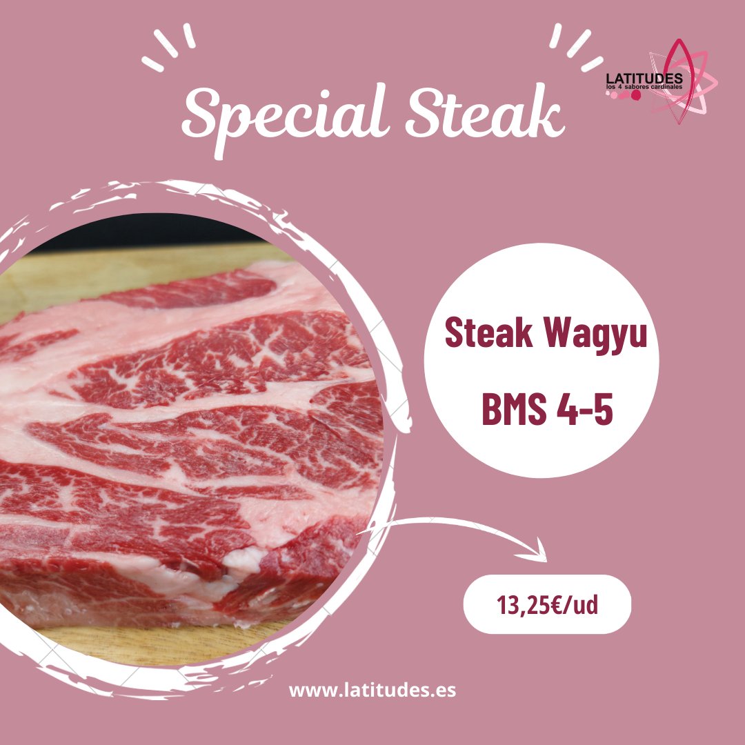 CarnesLatitudes's tweet photo. Los Steaks de calidad Premium que encontrarás en la Tienda Online, representan nuestra alta calidad, siendo carnes de un equilibrio perfecto entre infiltración, sabor, jugosidad y textura.

Un plato perfecto para disfrutar a la parrilla o a la plancha con los amigos. https://t.co/w0MzVCdQ4Q