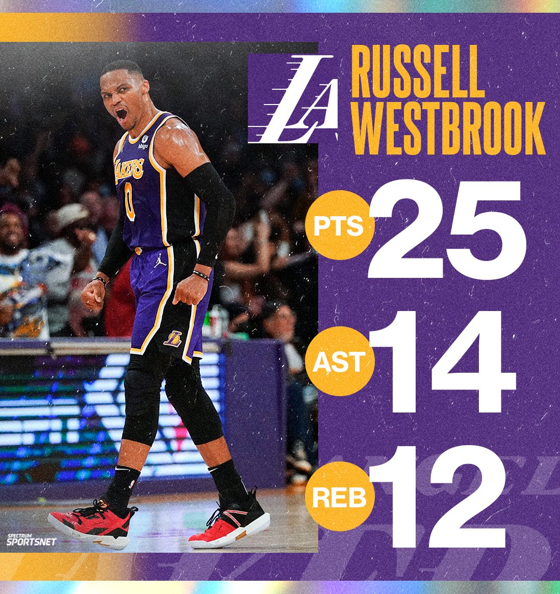 SpectrumSN's tweet photo. Another one for @russwest44. 🔥 https://t.co/Tlav8M11GL