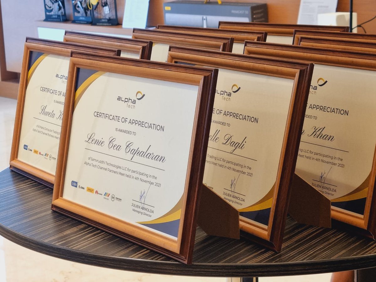 AlphatechAE's tweet photo. #Week3! ACPM-"Engage"
An event for our partners - recognition,comparison,and evaluation of business opportunities for our various brand portfolios.
#acpm2021 #alphatechae #enterprisesolutions #collaboration #buisnessopportunity #jabra #mersivetechnologies #authoriseddistributor https://t.co/8UI7NucbEA