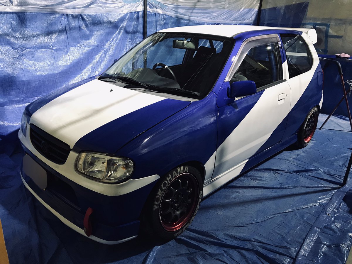 SLineAuto222's tweet photo. 塗装の方が無事完了しました！
後はクラッチ交換・バネレート変更　セッティング…当日まで突き詰めて参ります‼️
中古車販売　中古バイク　カスタム　チューニング　整備　車検　鈑金塗装
等… S Line Auto222ま��お気軽にご連絡下さい👍
#SuperKTaikyu #備北サーキット #ha23v ＃耐久レース #赤磐市 https://t.co/XxAE0aJIPd