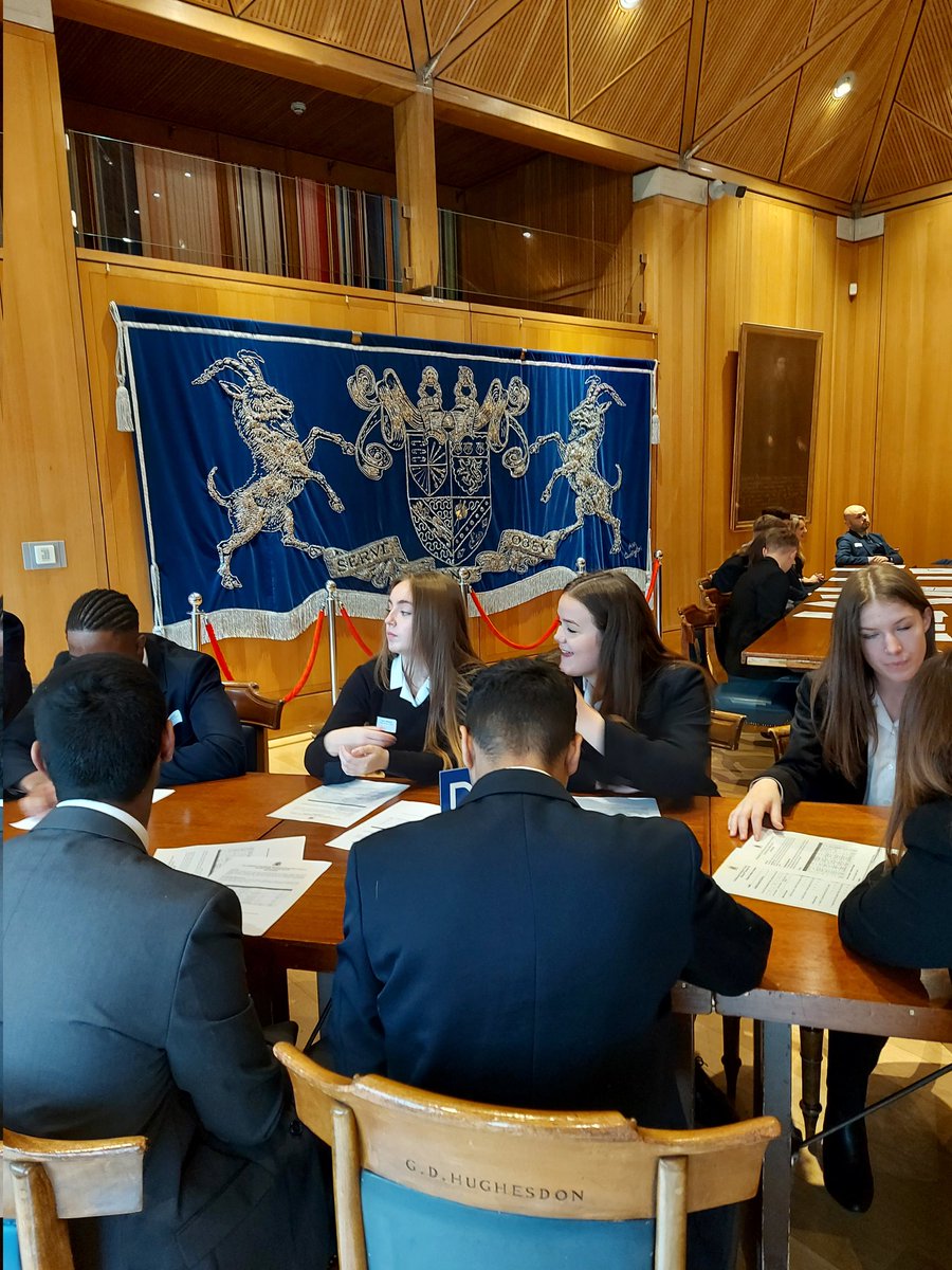 HA_BusinessDept's tweet photo. On Monday of this week, 10 of our lower sixth business and economics students attended a superb #employability awareness event at Haberdashers' Hall. Thanks to the Worshipful Company of International Bankers for organising the day. @HabsAdamsGS @careers_ha https://t.co/JallUU3vH3