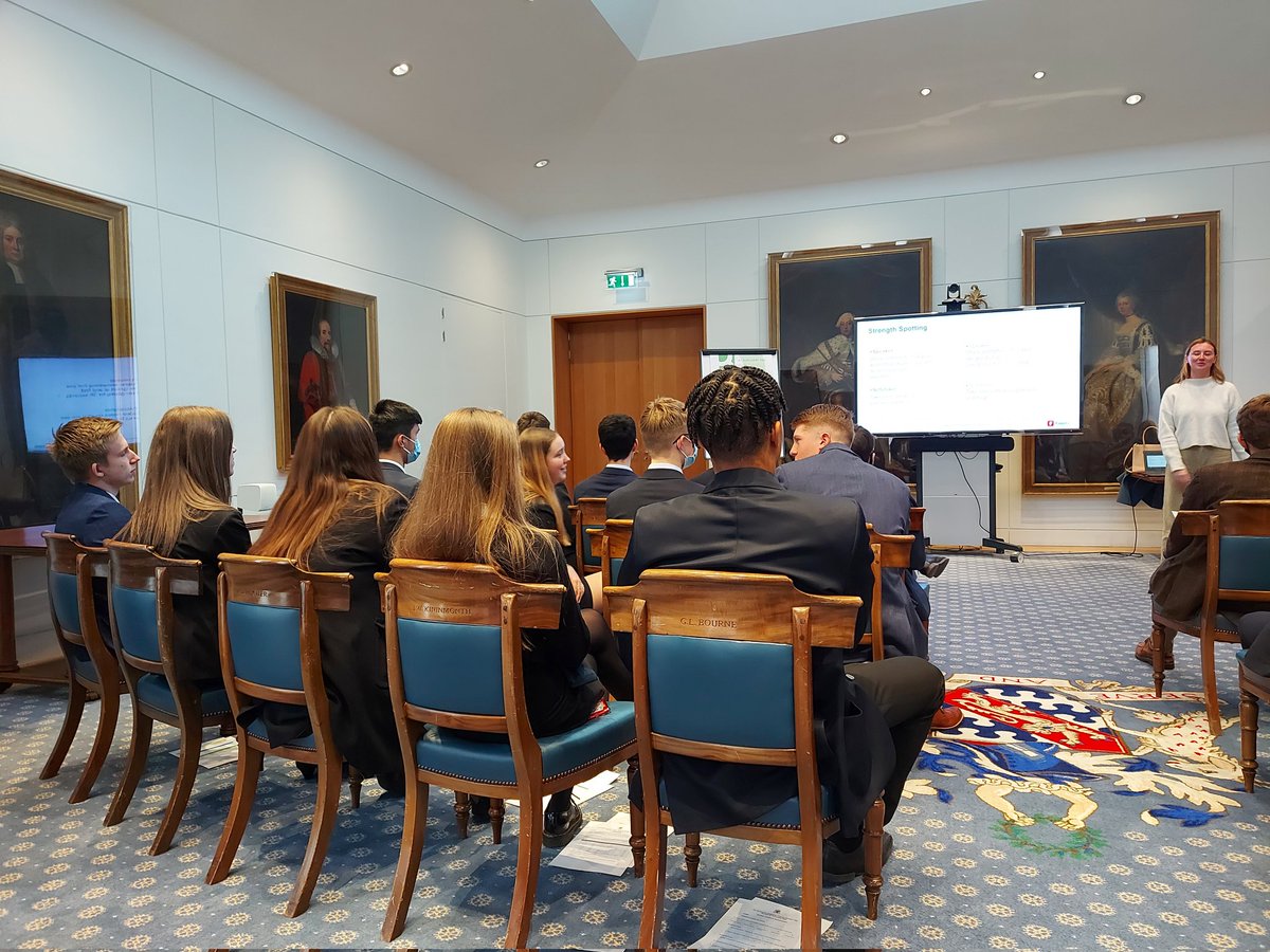 HA_BusinessDept's tweet photo. On Monday of this week, 10 of our lower sixth business and economics students attended a superb #employability awareness event at Haberdashers' Hall. Thanks to the Worshipful Company of International Bankers for organising the day. @HabsAdamsGS @careers_ha https://t.co/JallUU3vH3