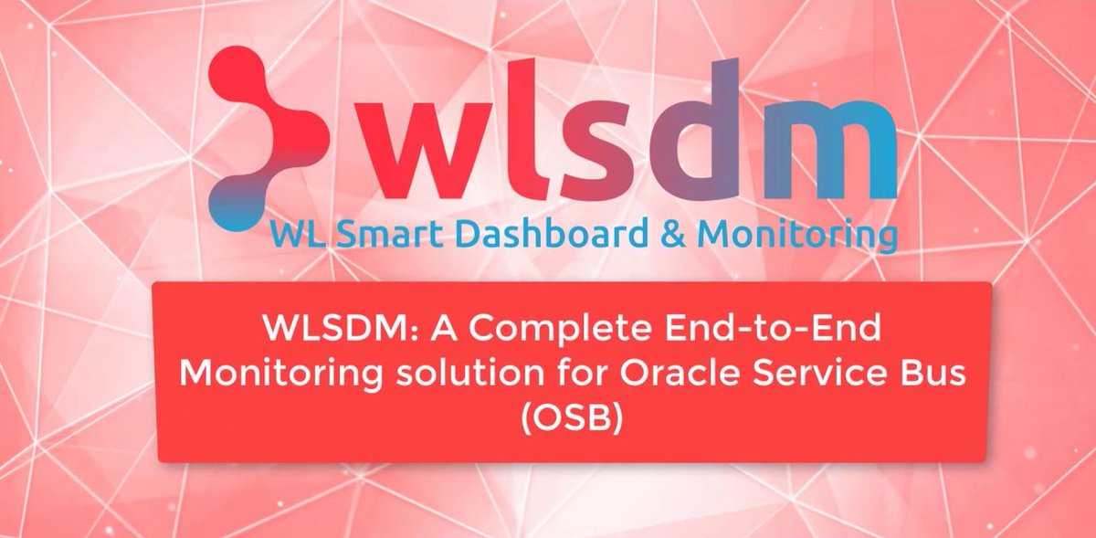 wlsdm's tweet image. WLSDM offers a complete end to end Oracle Service Bus performance monitoring features.
It is the best diagnostic and troubleshooting solution for the OSB Fusion Middleware domains.
Learn more: medium.com/wlsdmforweblog…
#OracleServiceBus #WLSDM