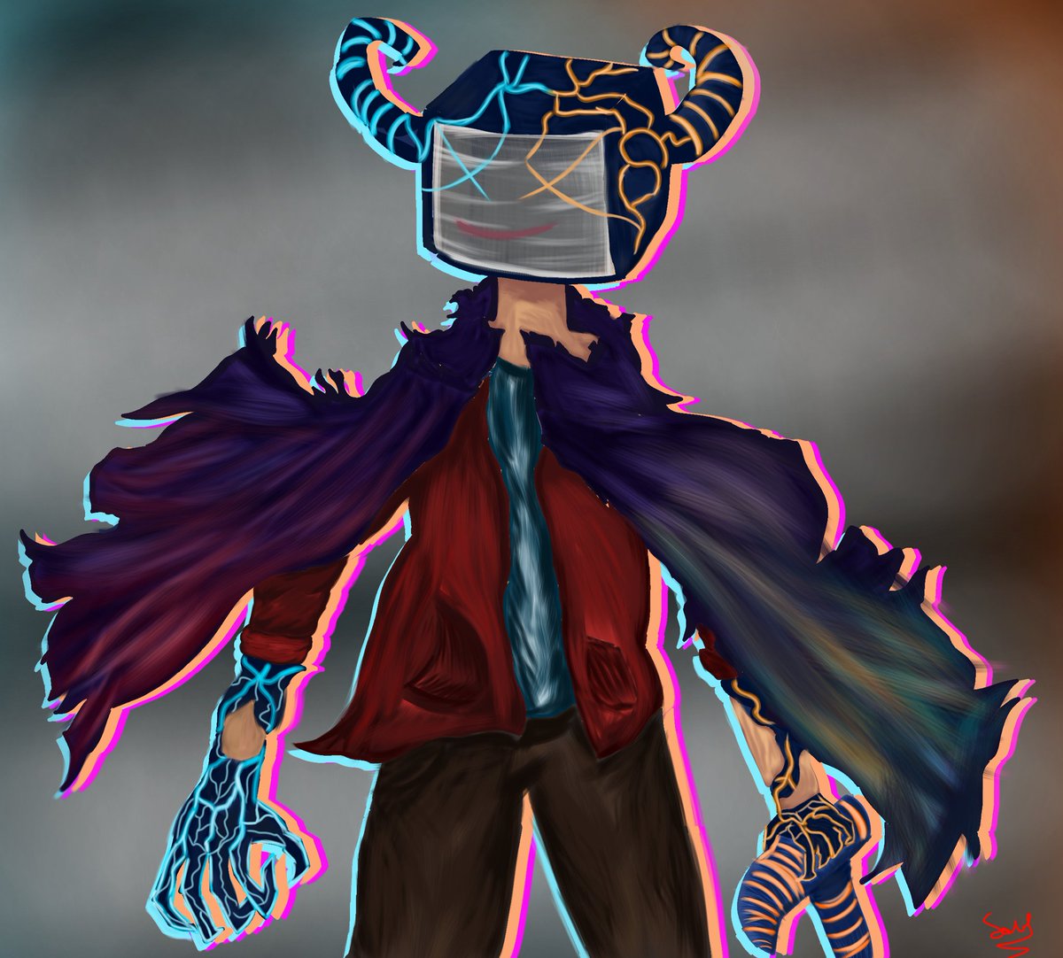 ViroticPuppet's tweet photo. "It's going to be a fun time once you can hear the static like we do" - the Dataling and Virotic.
#dataling #virotic #oc #ibisPaintX #digitalart #viroticpuppet #tvhead #objecthead https://t.co/PwDirUGBbi