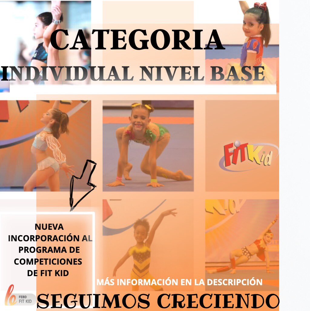 fitkid_spain's tweet photo. ESTRENAMOS CATEGORÍA INDIVIDUAL NIVEL BASE 💪🏽🧡✨

¿Quieres saber más? 🤔 Pregunta en tu club y te darán todos los detalles!! 

Seguimos creciendo 🙌🏽 #fitkid #febd https://t.co/wSVXa2iG6l