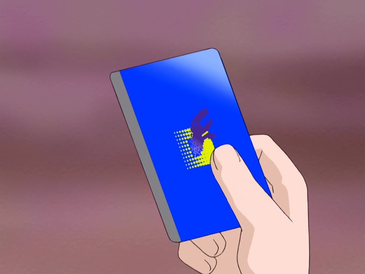 All three Tamers also seem to get a new Blue Card in a different way each  time. I forget how they explain making Blue Cards later, but it is quite  convenient that