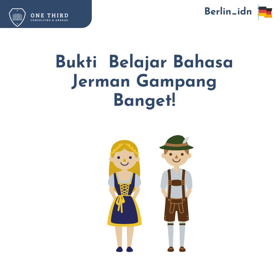 berlin_idn's tweet photo. Sobat berlin, ada yg masih ragu mau belajar bahasa Jerman tapi takut terlalu susah? Hmm bener ga ya? Nih salah satu yg bisa yakinin kamu kalo bahasa Jerman itu mudah👇

Selama ada minat belajar bahasa Jerman ga akan terasa susah loh, apalagi kalau belajar bareng di kelas kami 😉 https://t.co/Gnq2K7YAyz