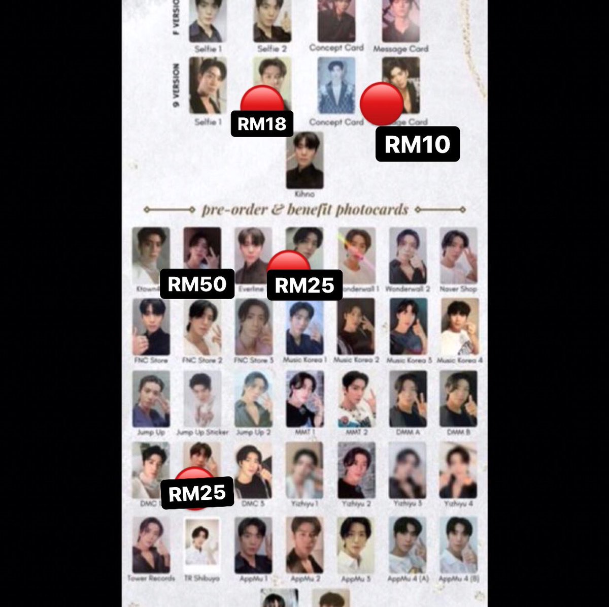 hwitaeeluv's tweet photo. WTS|HELP RT
Price in the pic
Secured ✅
Not on hand(preorder)
Local postage (pay after pc arrived me)

Dm if interested 
#pasarsf9 #pasarSF9 @pasarSF9my https://t.co/GrMhNduiuG