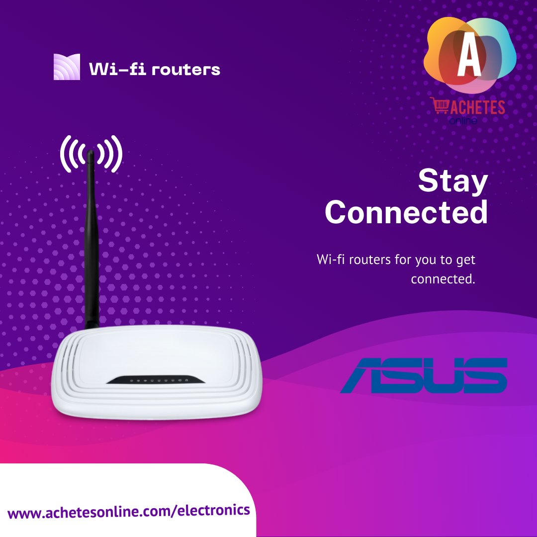 AchetesO's tweet photo. Get connected. Wi-Fi routers for all of your internet needs! Shop wi-fi routers from only R718.
https://t.co/oOfM7hLWb4 

#nationwide #marketplace #onlineshopping #quickdelivery #food #homeware #beauty #apparel #homedecor #healthy #pharmacy #achetesonline https://t.co/oANellI84T