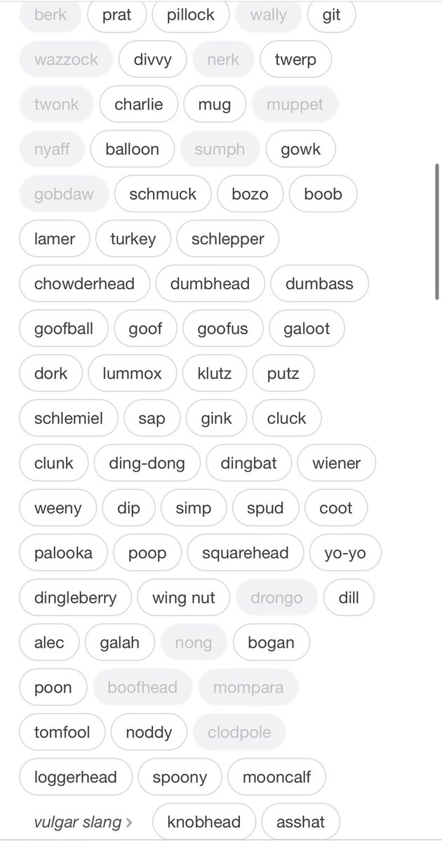 We need to talk about these synonyms
