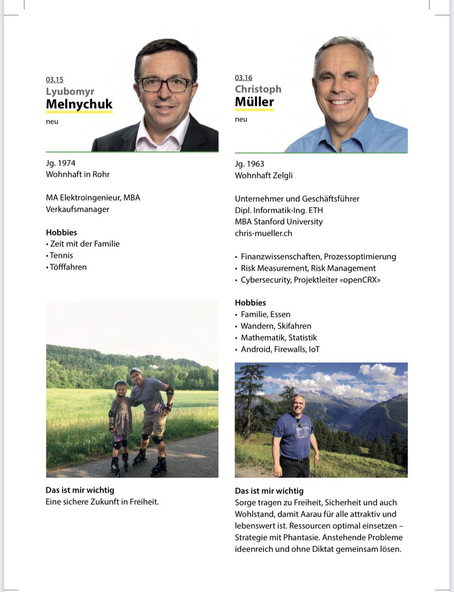 SVPAarau's tweet photo. Unsere neuen Kandidatinnen und Kandidaten. Liste 3 wählen #aarau #svp https://t.co/vaJz8VnfzP