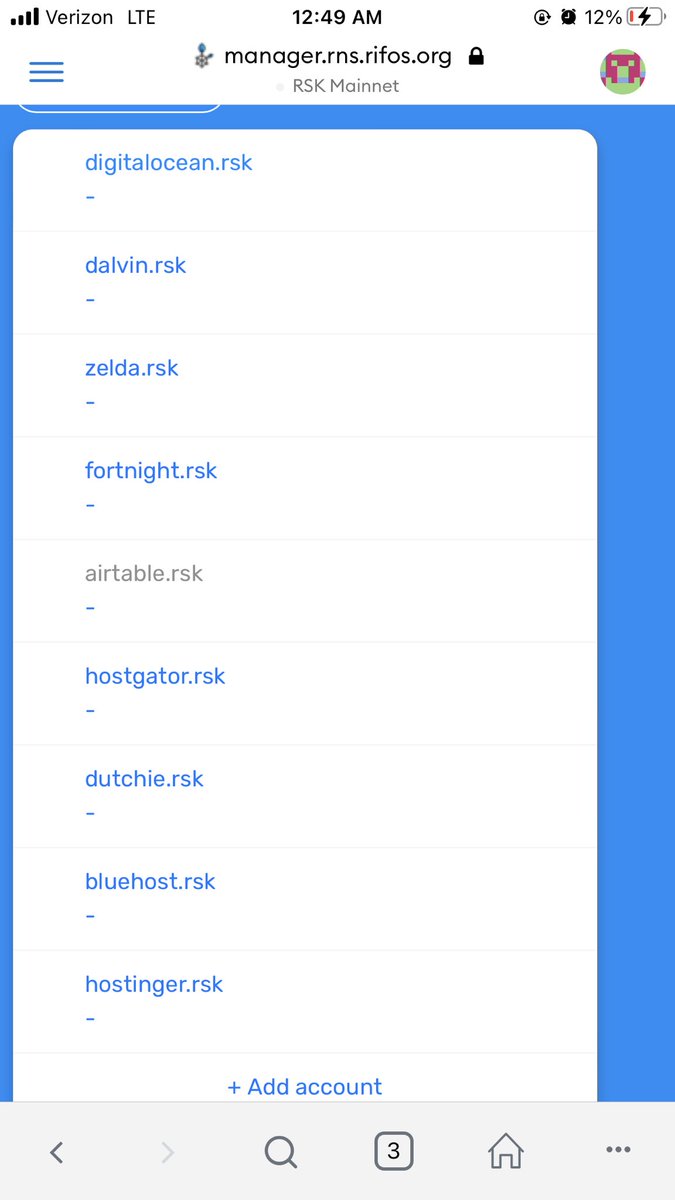 officialdalvinj's tweet photo. @RSKsmart Been buying Rsk Domains like it’s the 90s https://t.co/GrA6lXv3bI