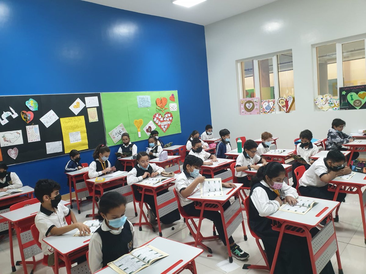 pacebritish's tweet photo. Each student in the school got his own Quran book and the students read the Quran and memorize it in the lessons designated for the Holy Quran Program
#paceeducation #pacebritishsharjah #spea #bsme #britishschools #inthistogetherdubai #internationaleducation #sharjah https://t.co/qR2026rlP8