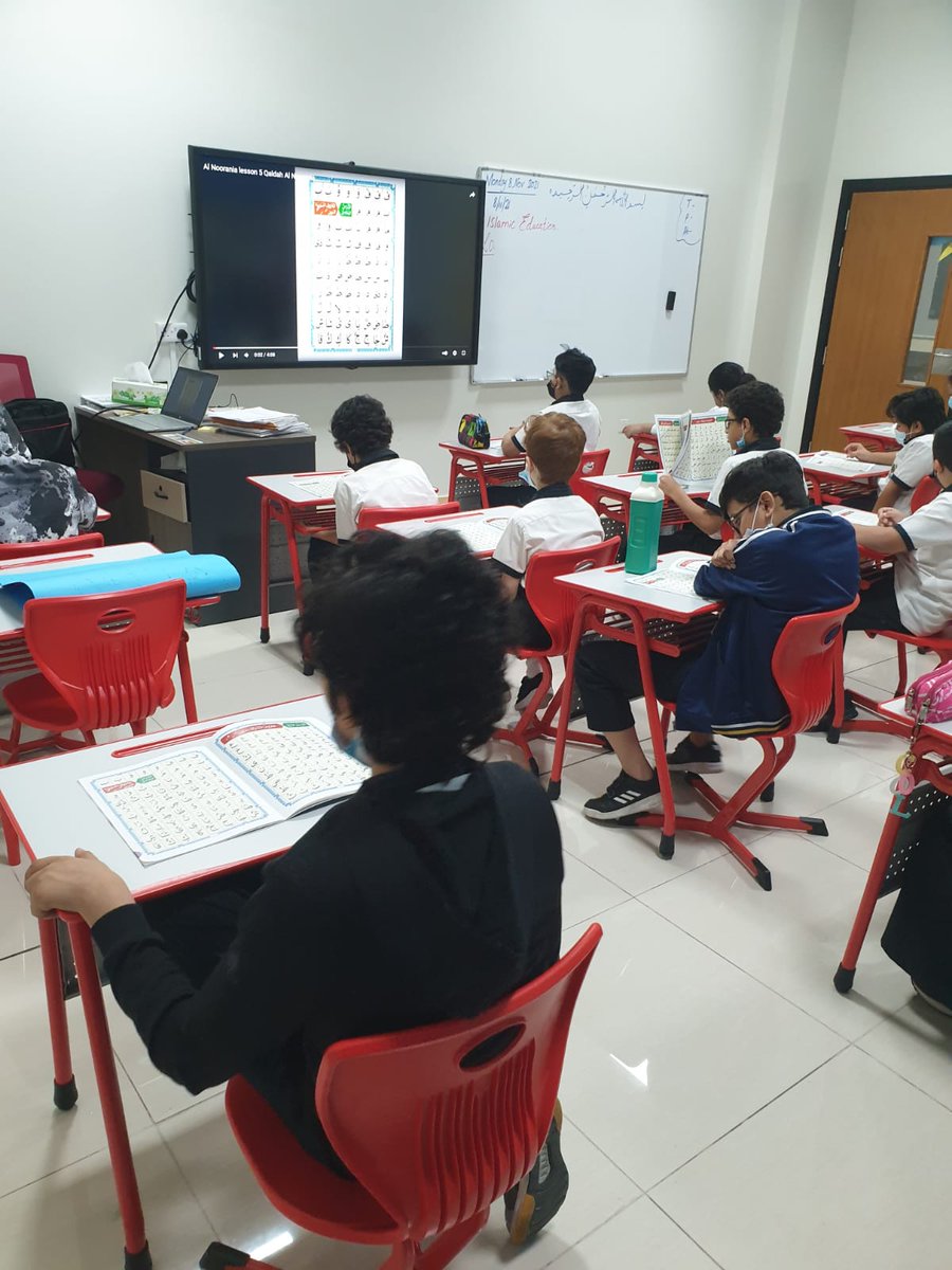 pacebritish's tweet photo. Each student in the school got his own Quran book and the students read the Quran and memorize it in the lessons designated for the Holy Quran Program
#paceeducation #pacebritishsharjah #spea #bsme #britishschools #inthistogetherdubai #internationaleducation #sharjah https://t.co/qR2026rlP8