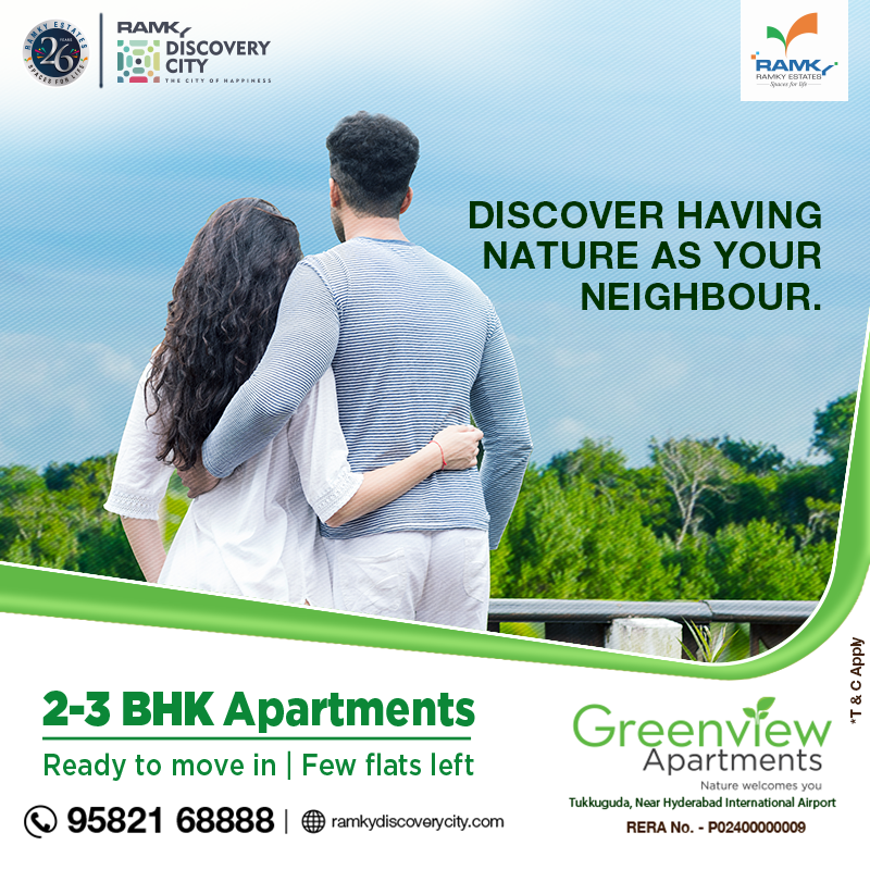 RITLOFFICIAL's tweet photo. Live next to a lush green reserve forest at a #Ramky #Greenview Apartment. Spread over 3.81 acres, 200 units of 2 and 3BHK nestled in the lap of nature, the world-class amenities equipped #township is now ready to welcome you home. 
#OwnARamkyHome #WorldClassAmenities https://t.co/4J44cgscGM