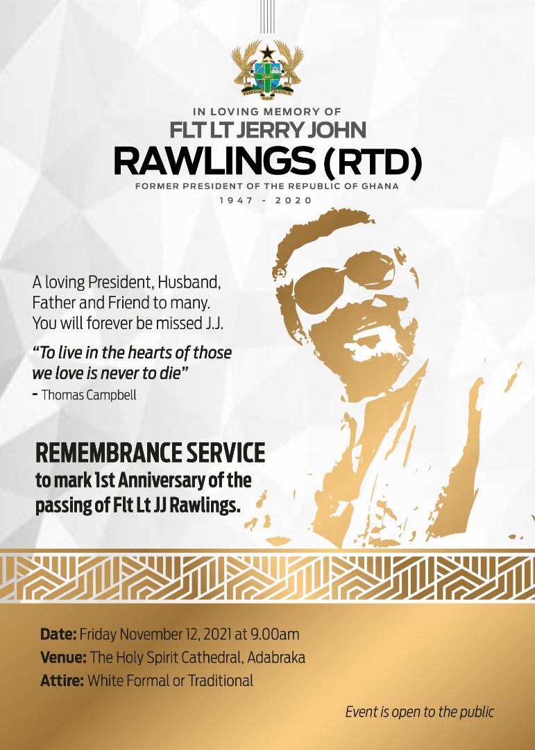 Remembering a true Legend. H.E. Jerry John Rawlings: 1947 - 2020.