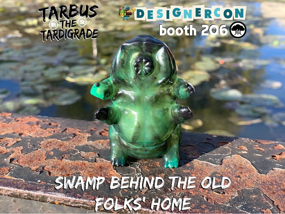 spankystokes's tweet photo. Tarbus the Tardigrade "Swamp Behind the Old Folks' Home!" edition to debut at Dcon 2021! https://t.co/cETQregWCm #100Soft #3D #DesignerConDCon #DoomCoDesigns #SpankyStokes https://t.co/WflRH8yqf3