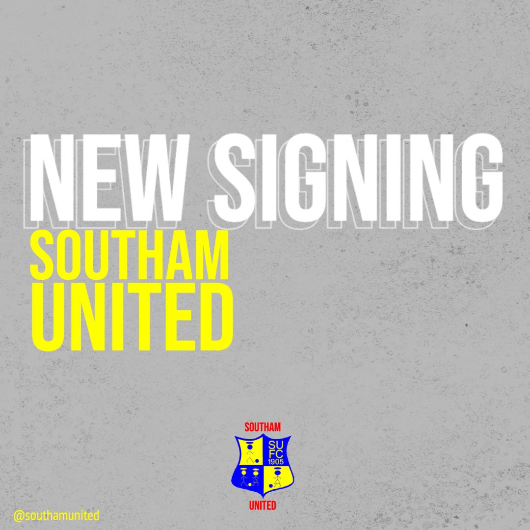 SouthamUnitedFC's tweet photo. New signing! 🟡🔵

We are delighted to announce the signing of former Northampton town academy player Alfie Speed. Alfie is a versatile left sided player.

Welcome Alfie! https://t.co/c1m2EKgJs0