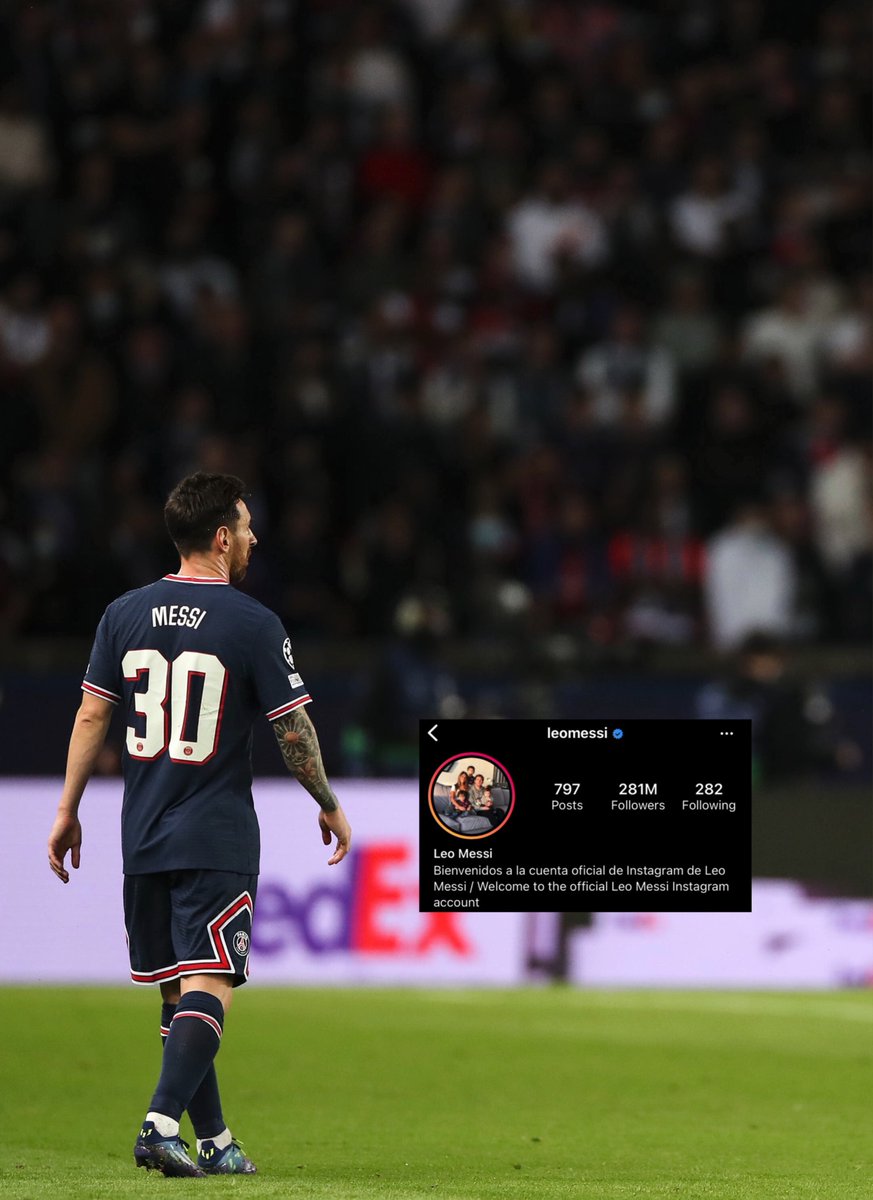Everything Messi Messi Becomes The Second Most Followed Account On Instagram Most Followed People On Instagram Cristiano 365 Million 43 Fake Lionel Messi 281 Million Kylie Jenner 280 Million The Everything Messi Messi Becomes The Second Most Followed Account On Instagram Most Followed People On Instagram Cristiano 365 Million 43 Fake Lionel Messi 281 Million Kylie Jenner 280 Million The
