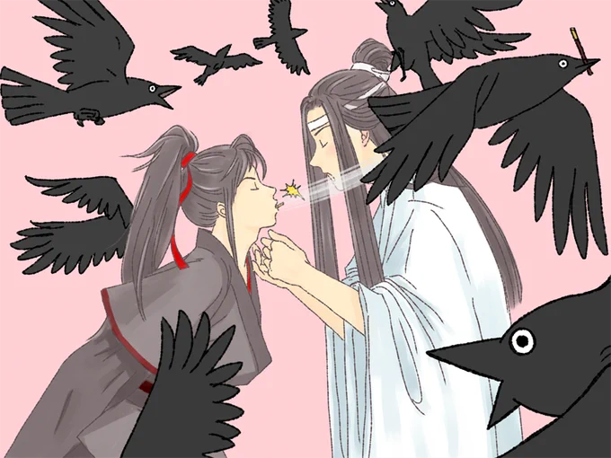 夷陵老祖が大好きでポッキーも食べたいカラス

#魔道祖師 #MDZS #忘羨
#ポッキープリッツの日 