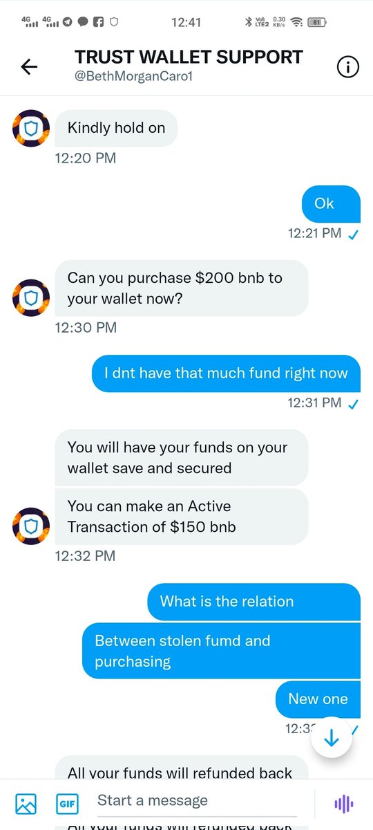 subhankar_me's tweet photo. I think scammers are more active that @TrustWallet  customer service
 See how they stole my all money from my wallet. https://t.co/91QuWVkY18