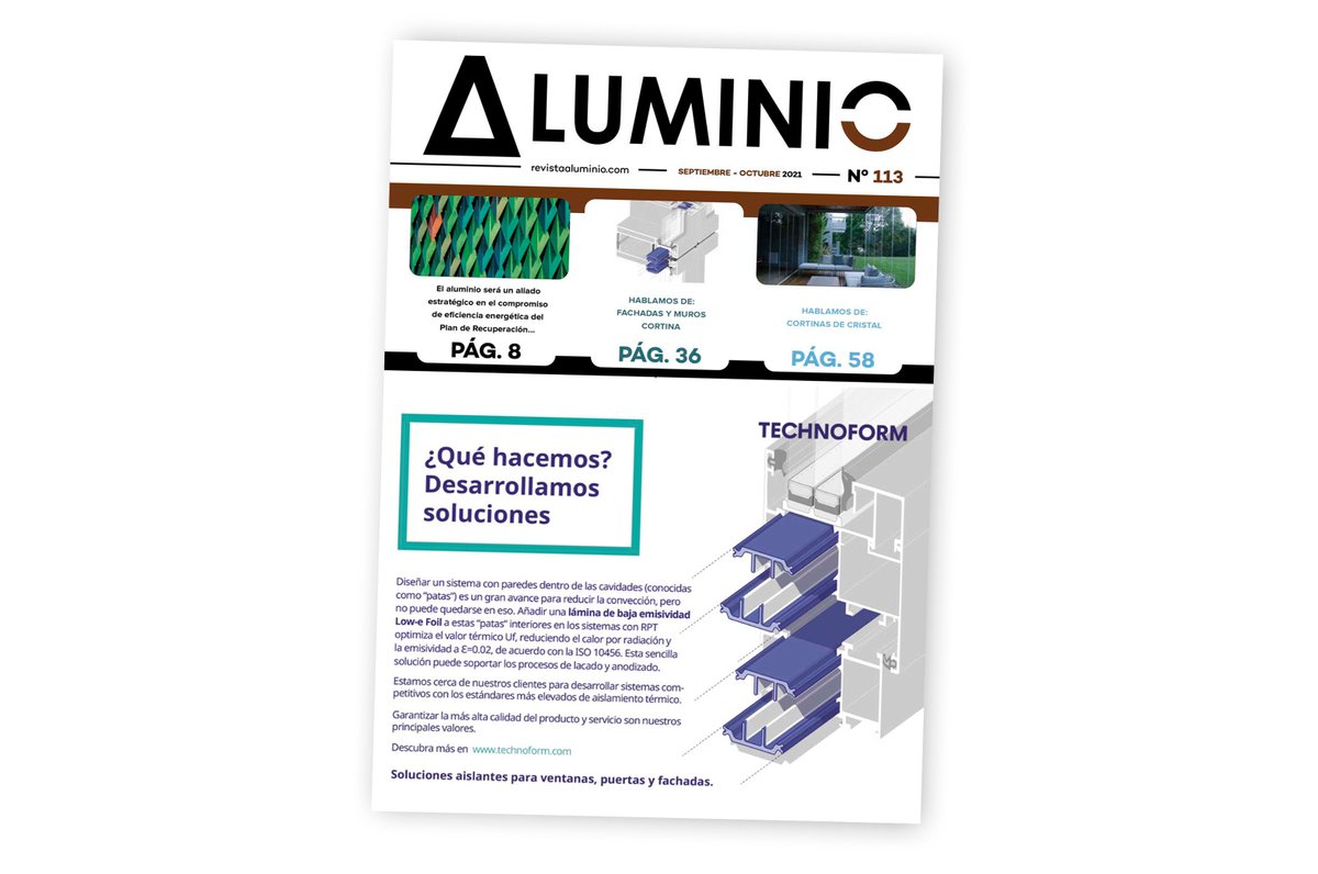 AluminioRevista's tweet photo. Ya disponible el nº113 de ALUMINIO. En este número, además de nuestra temática habitual, hablamos de "FACHADAS Y MUROS CORTINA" y también de "CORTINAS DE CRISTAL".

Para descargarlo gratuitamente: https://t.co/rinpo20HdP

Ejemplares anteriores en: https://t.co/gUdAYzQGv4 https://t.co/PnzzZqf6AK