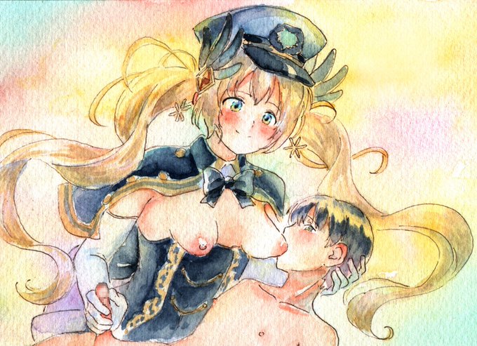 お題箱よりカオスゲルダ(グリムノーツ)の授乳です 