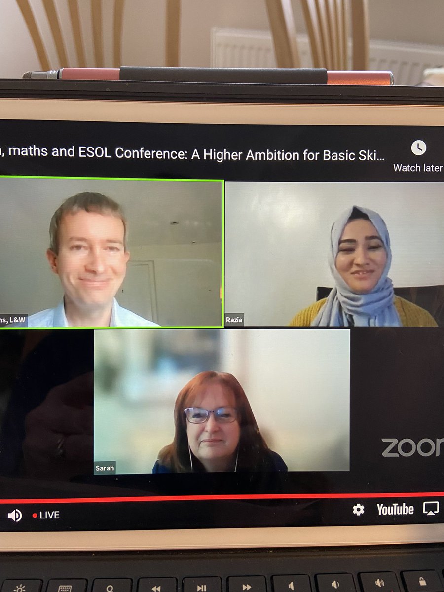 MariasRediae's tweet photo. Hi @rediae @sarahcRIAE speaking #EMESOL conference describes Razia’s learning journey https://t.co/ccqcVX7nV7