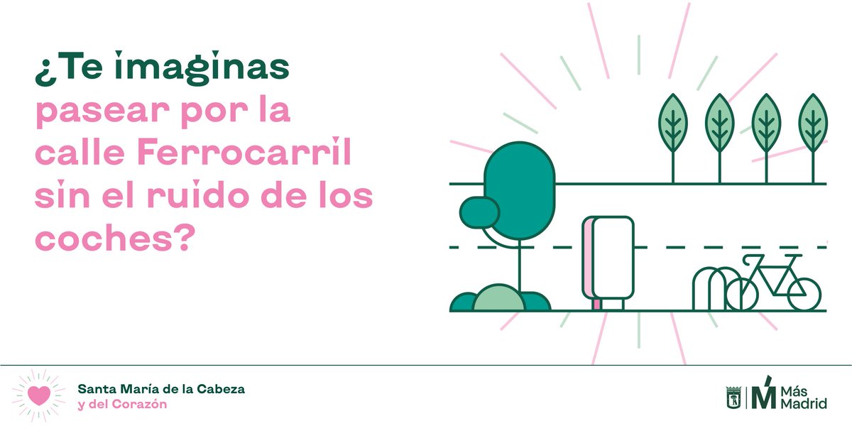 MasMMoratalaz's tweet photo. Presentamos el plan integral para el Paseo de Santa María de la Cabeza #SantaMaríaDeLaCabezaYDelCorazón 
🚸Ampliar en un 90% el espacio peatonal y ajardinado.
🚴‍♀️Crear 15 kilómetros de carril bici.
🚌Bus Rápido
https://t.co/uMgwgq6E1t https://t.co/utK6SkGjkK