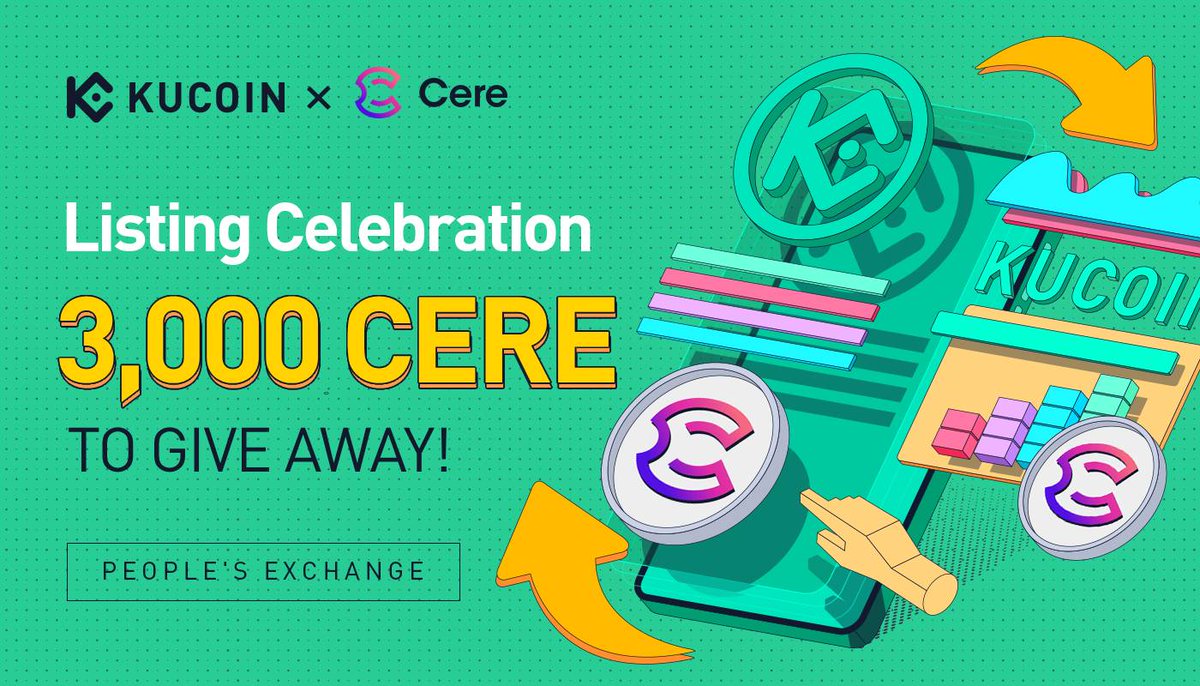 💰 GIVEAWAY 💰

We are teaming up with Cere Network to give away 3,000 $CERE!

✅ Follow <a href="/kucoincom/">KuCoin</a> &amp; <a href="/cerenetwork/">Cere Network</a> 
✅ Retweet the post, tag 3 friends &amp; <a href="/cerenetwork/">Cere Network</a>
✅ Fill out: forms.gle/MgAeXZfSiRvo1f…
🎁 50 lucky participants will share the prize pool