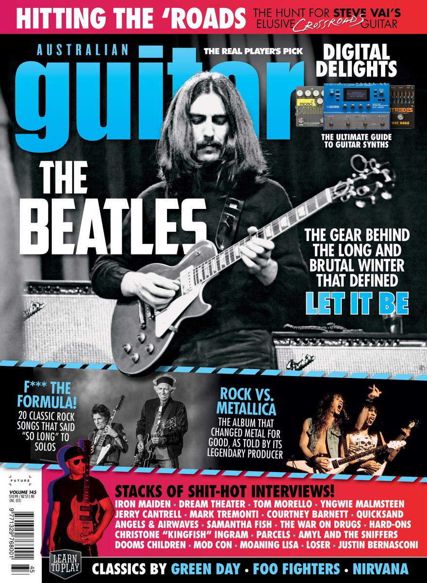 Australian Guitar #145 is out NOW! In it, we geek out over <a href="/thebeatles/">The Beatles</a>' classic gear, hunt for <a href="/stevevai/">Steve Vai</a>'s elusive Crossroads guitar, and go track-by-track through <a href="/Metallica/">Metallica</a>'s iconic Black Album. 

See what else we've stuffed inside this issue: bit.ly/AustralianGuit…