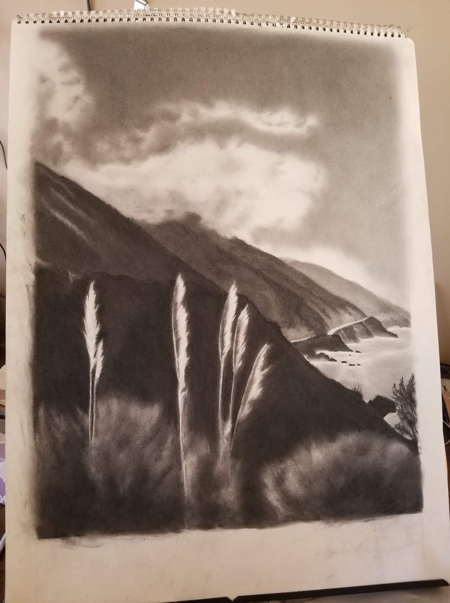 JookandGypsy's tweet photo. Finished and sprayed with a charcoal sealant. Now to find a good framer... https://t.co/yX6ANyEi22