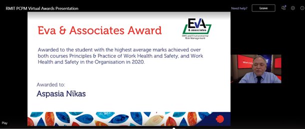 EvaOHS's tweet photo. Congratulations Aspasia #aioh #famanz #rmit https://t.co/d1r0c1dc3x