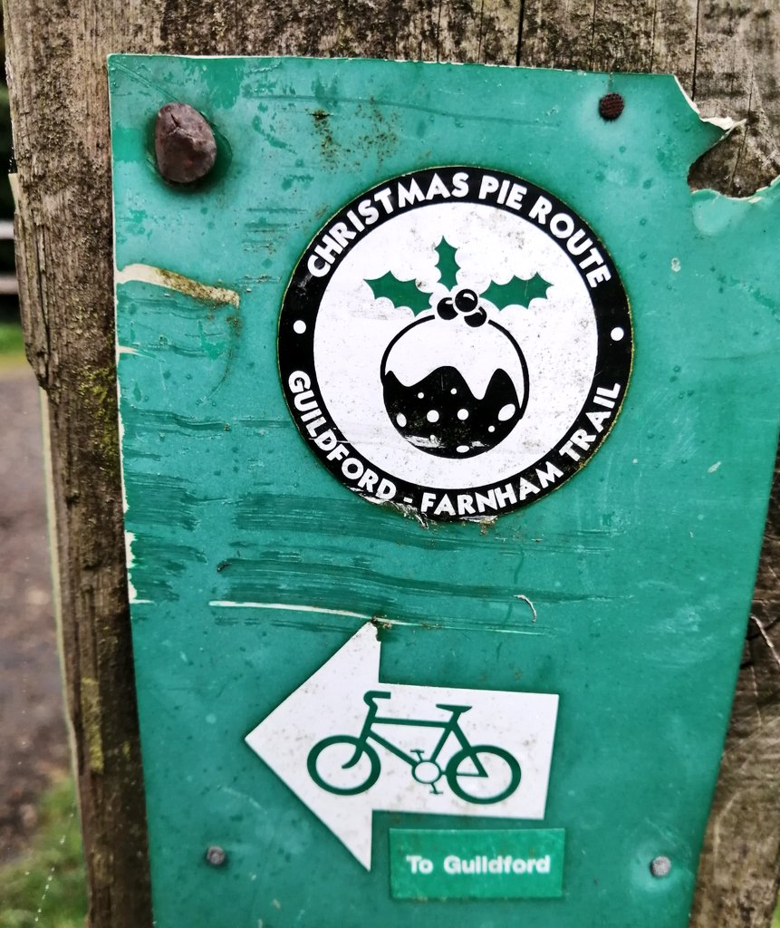 TimmyMallett's tweet image. Do I get a Christmas pie  pedalling Farnham - Guildford?! #ChristmasPieRoute #pilgrimsway