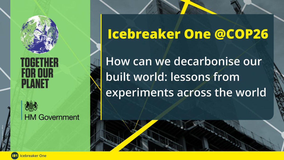 IcebreakerOne's tweet photo. Are you at #COP26 today? At 5pm our @agentGav will be sharing findings and lessons from the frontline of building decarbonisation innovation with a panel of experts who are actively engaged in tackling this challenge.  

Live stream here 👉 https://t.co/ZW6saMWXRW https://t.co/8K9c4KznWy
