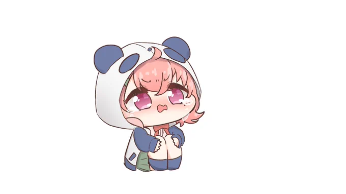体育座り笹
#笹の絵 