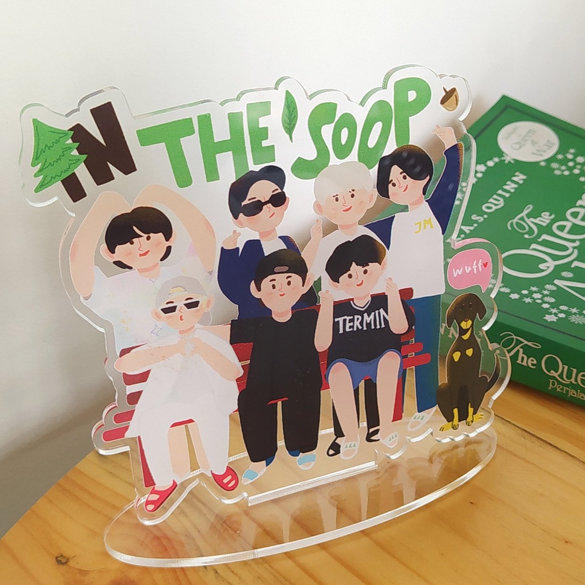 orrangeade's tweet photo. the in the soop acrylic standee, you can find it on my shopee and limited stock only😫💜  #inthesoop #kpopmerch https://t.co/9C3jZptRbH