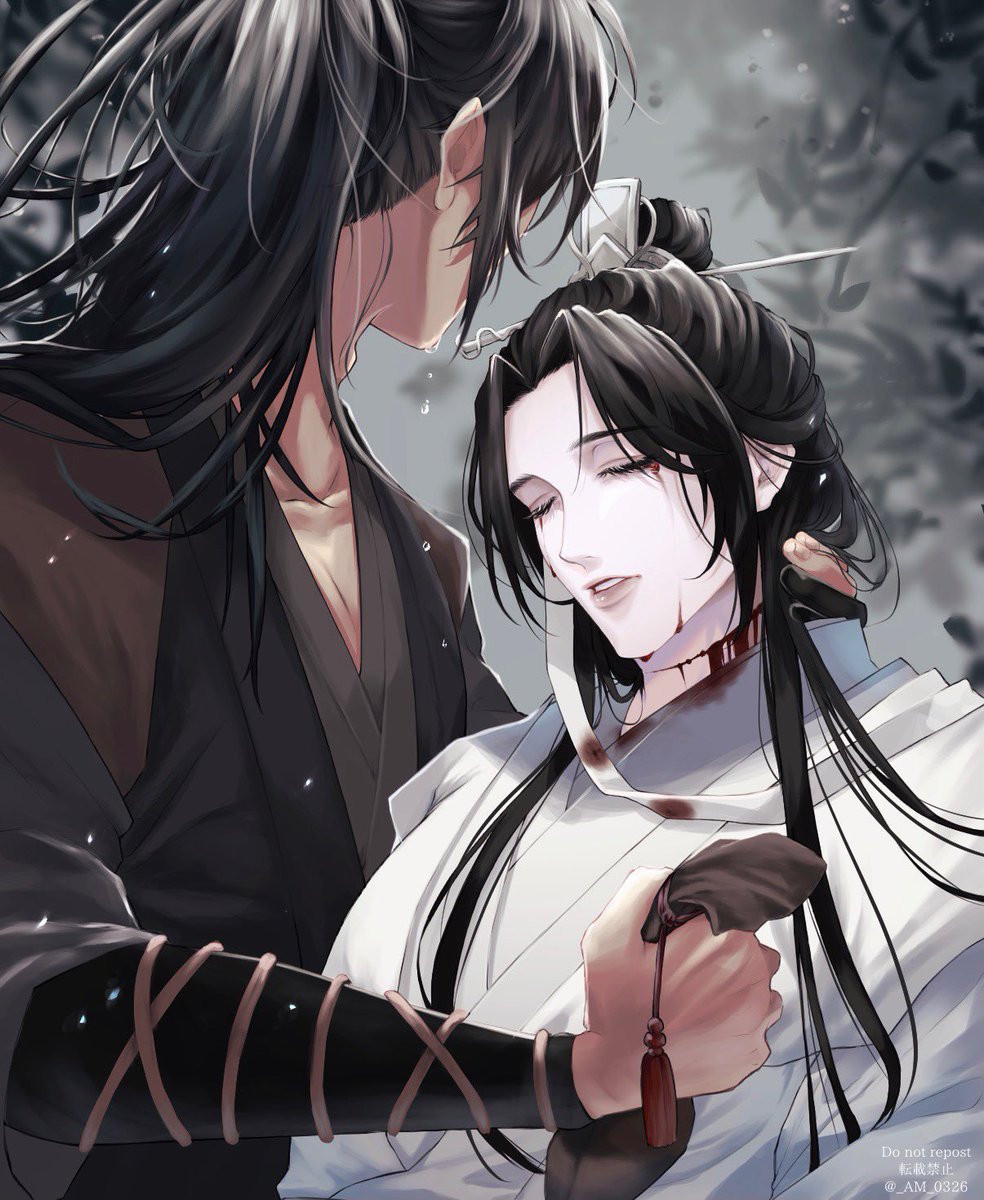 『早く起きて、また飴をくれよ道長』

#魔道祖師 #MDZS #薛洋 #暁星塵 　
※流血、死描写注意　薛晓…？