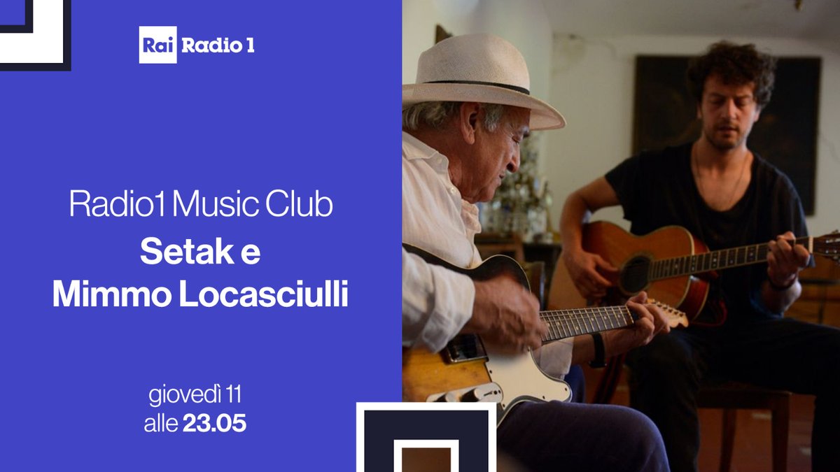 Radio1Rai's tweet photo. "Lu juste arvé è una canzone sul lascito spirituale che i padri tramandano ai figli"
Alle 23.05 a @musiclub_radio1, con @johnvignola, ci sono #Setak e Mimmo Locasciulli
Seguiteci! 👉https://t.co/qRDGQpu1YR https://t.co/zTuQSjiBtT